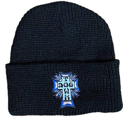 DOGTOWN BLUE CROSS PATCH BEANIE BLACK