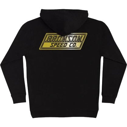 BRONSON SPEED CO. GOLD HEAVYWEIGHT HOODED SWEATER BLACK