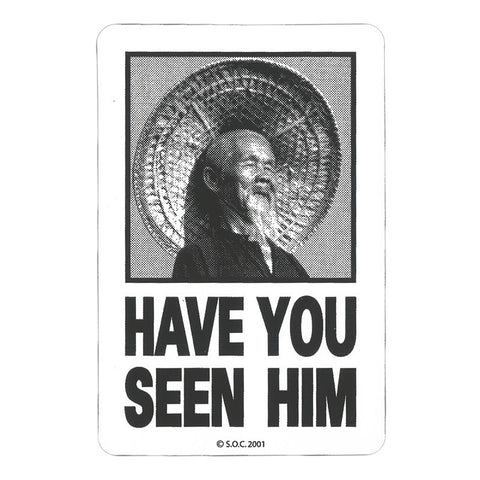 POWELL PERALTA HAVE YOU SEEN HIM STICKER BLACK