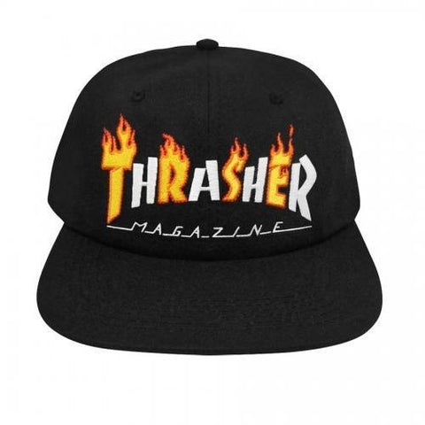 THRASHER FLAME MAG SNAPBACK BLACK