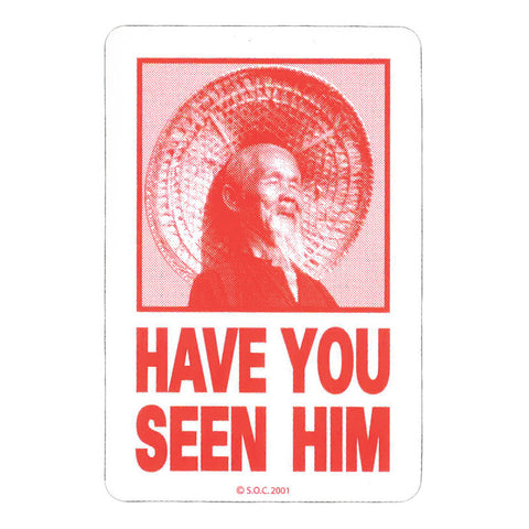 POWELL PERALTA HAVE YOU SEEN HIM STICKER RED