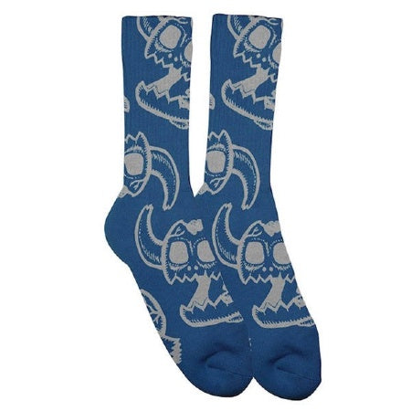 TOY MACHINE MONSTER SKULL SOCK BLUE