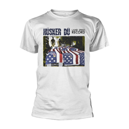 HUSKER DU COLOR LAND SPEED RECORD T-SHIRT WHITE