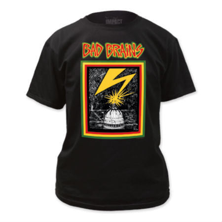 BAD BRAINS-1ST ALBUM COVER BLACK T-SHIRT - Skateboards Amsterdam