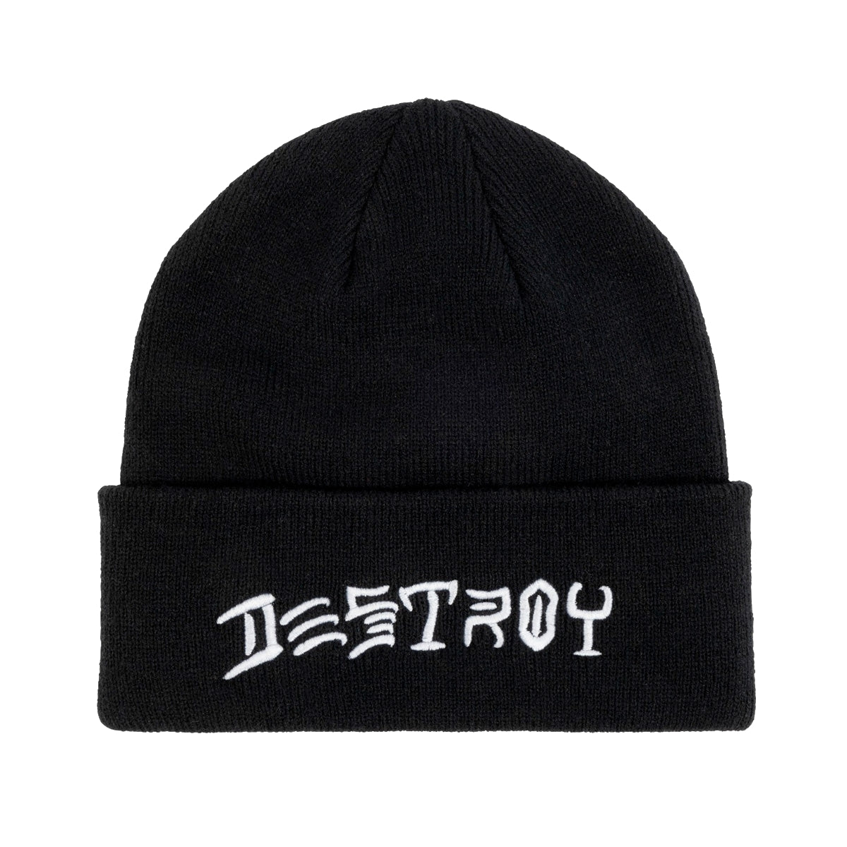 THRASHER DESTROY EMBROIDERED BEANIE BLACK