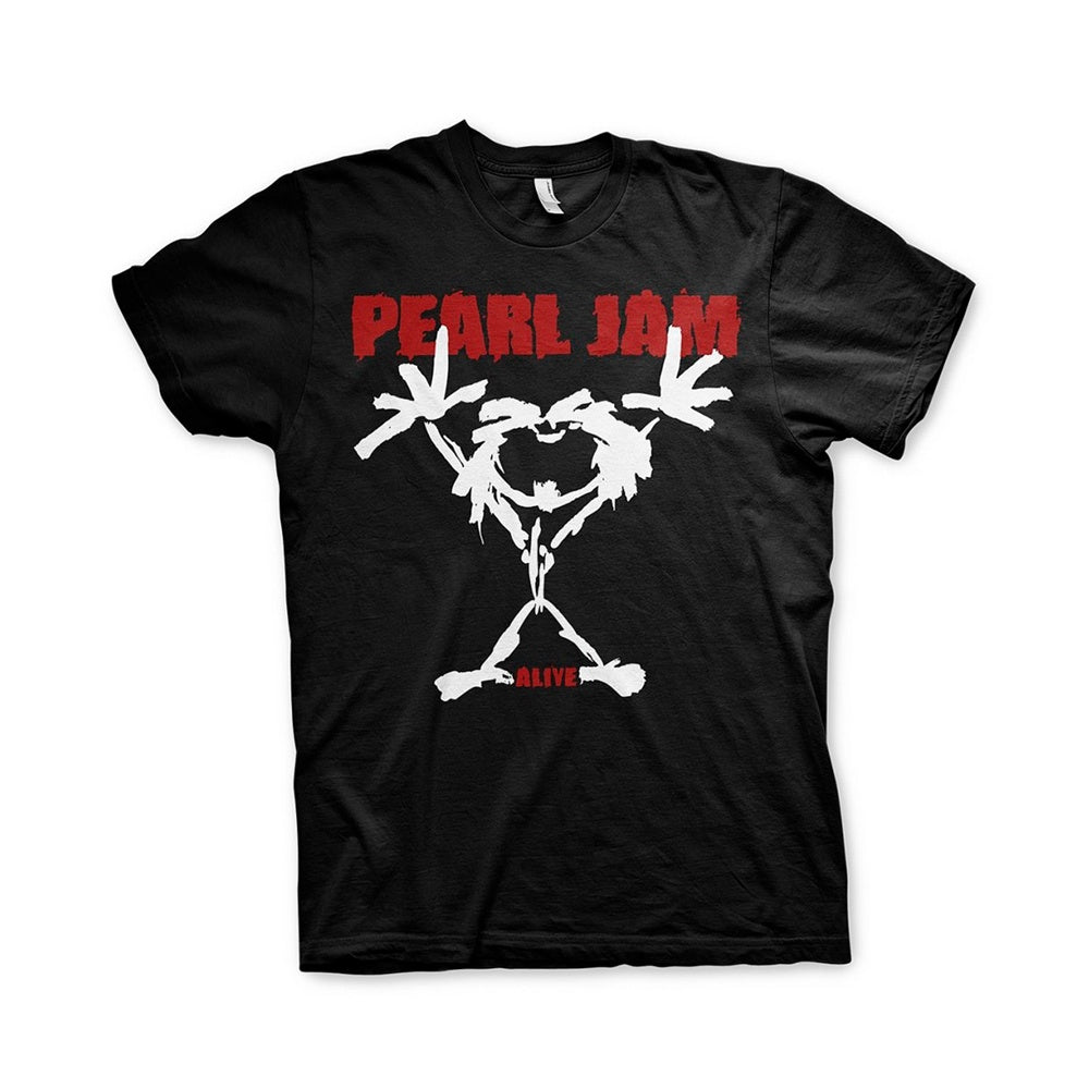 PEARL JAM STICKMAN T-SHIRT BLACK