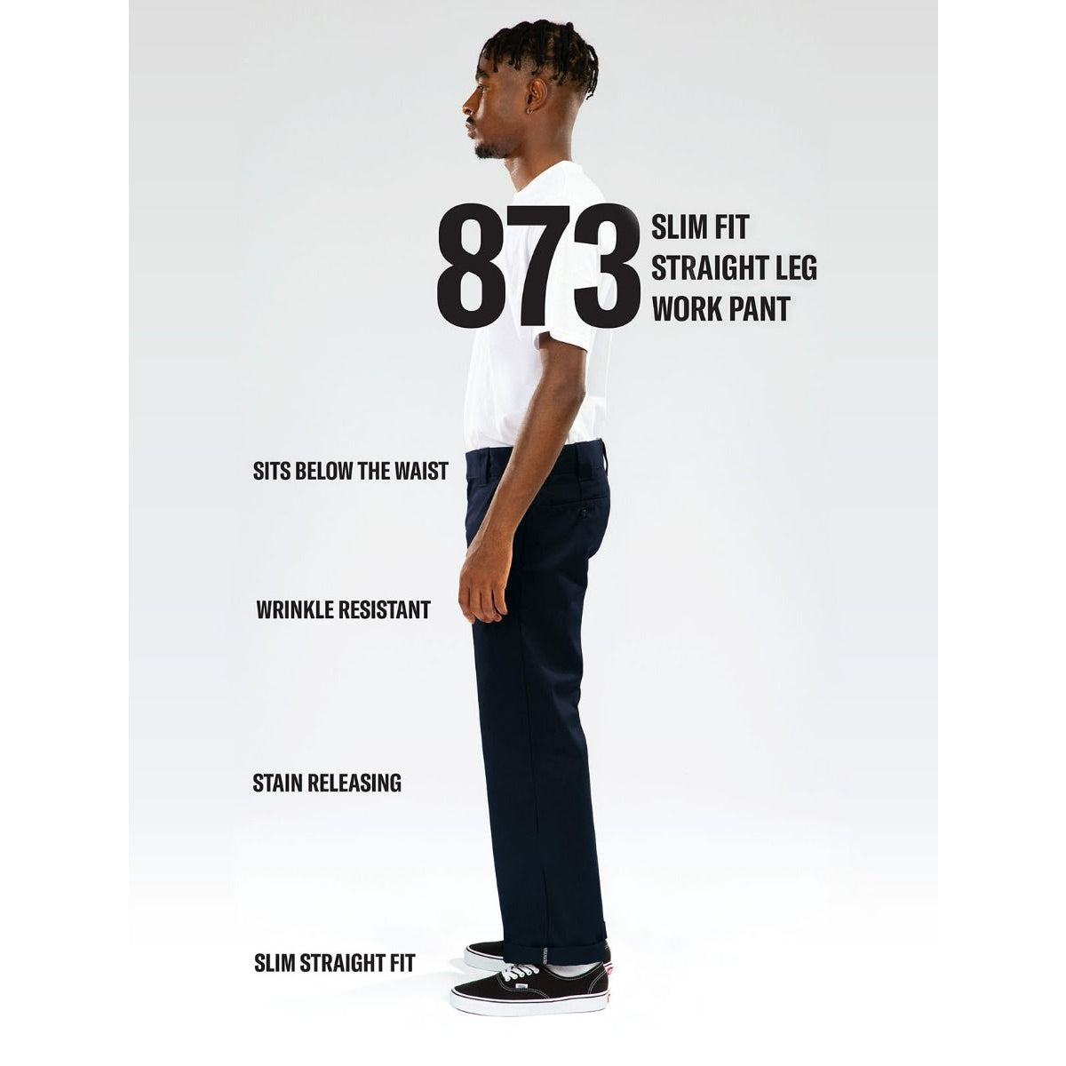 DICKIES 873 WORK PANT REC BLACK