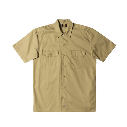 DICKIES WORK SHIRT SHORT SLEEVE REC KHAKI