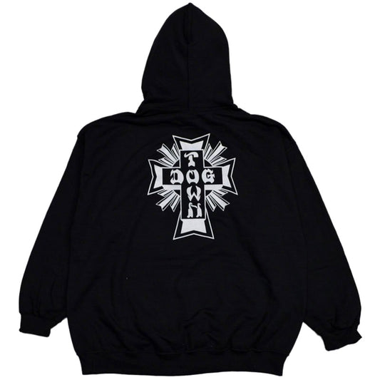 DOGTOWN CROSS LOGO HOODED SWEATER BLACK