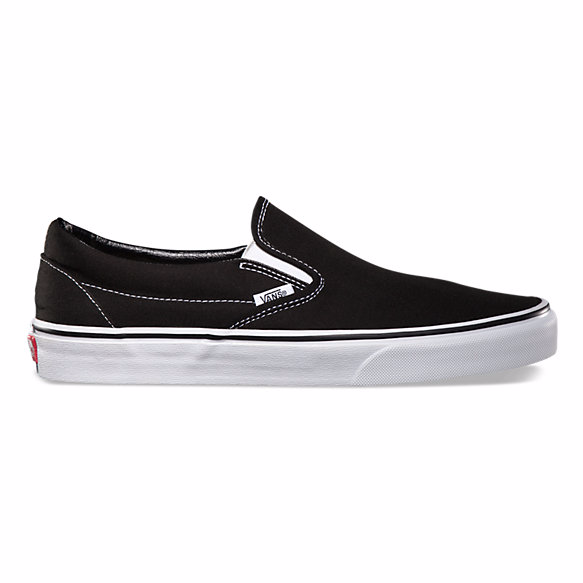 Mens vans best sale slip ons black