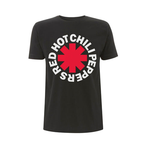 RED HOT CHILI PEPPERS CLASSIC ASTERISK T-SHIRT BLACK