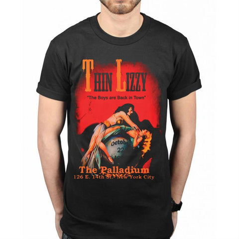 THIN LIZZY BOYS ARE BACK IN TOWN T-SHIRT BLACK