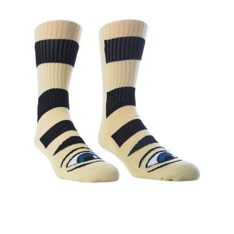 TOY MACHINE SECT EYE BIG STRIPE SOCK CAMEL