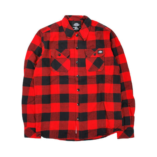 DICKIES SACRAMENTO SHIRT RED - Skateboards Amsterdam