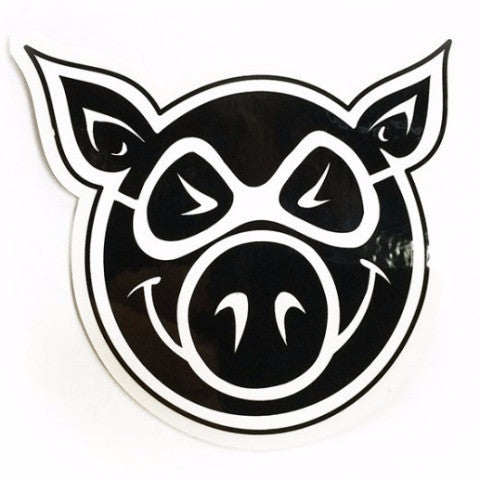 PIG HEAD STICKER - Skateboards Amsterdam