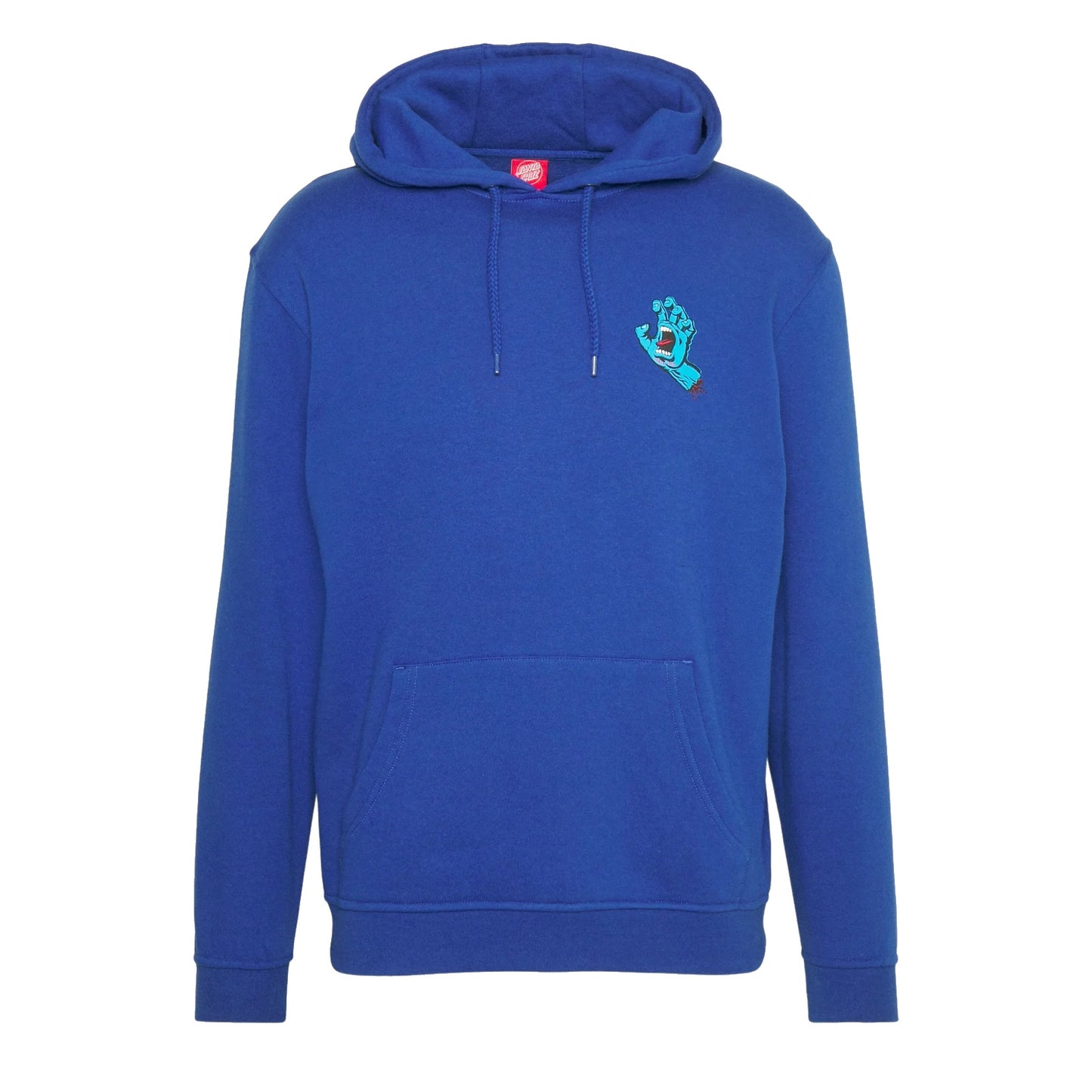 SANTA CRUZ SCREAMING HAND CHEST HOODED SWEAT COBALT