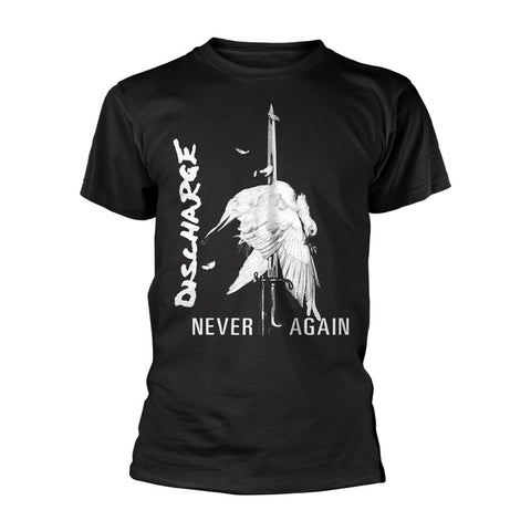 DISCHARGE NEVER AGAIN T-SHIRT