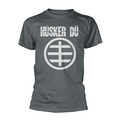 HUSKER DU CIRCLE LOGO T-SHIRT CHARCOAL