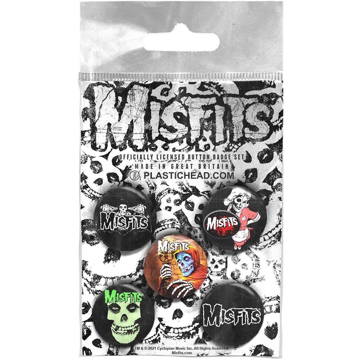 MISFITS BUTTON BADGE SET