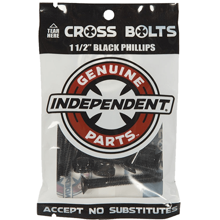 INDEPENDENT CROSS BOLTS 1.5 INCH PHILLIPS HEAD BLACK