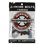 INDEPENDENT CROSS BOLTS 1 INCH ALLEN KEY BLACK