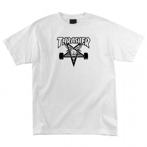 THRASHER SKATE GOAT T-SHIRT WHITE - Skateboards Amsterdam