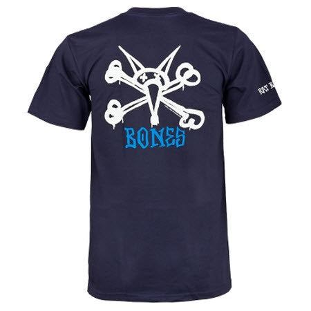 POWELL PERALTA RAT BONES T-SHIRT NAVY - Skateboards Amsterdam - 1