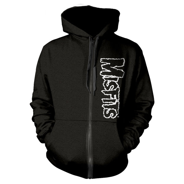 MISFITS FIEND SKULL HOODED ZIP BLACK