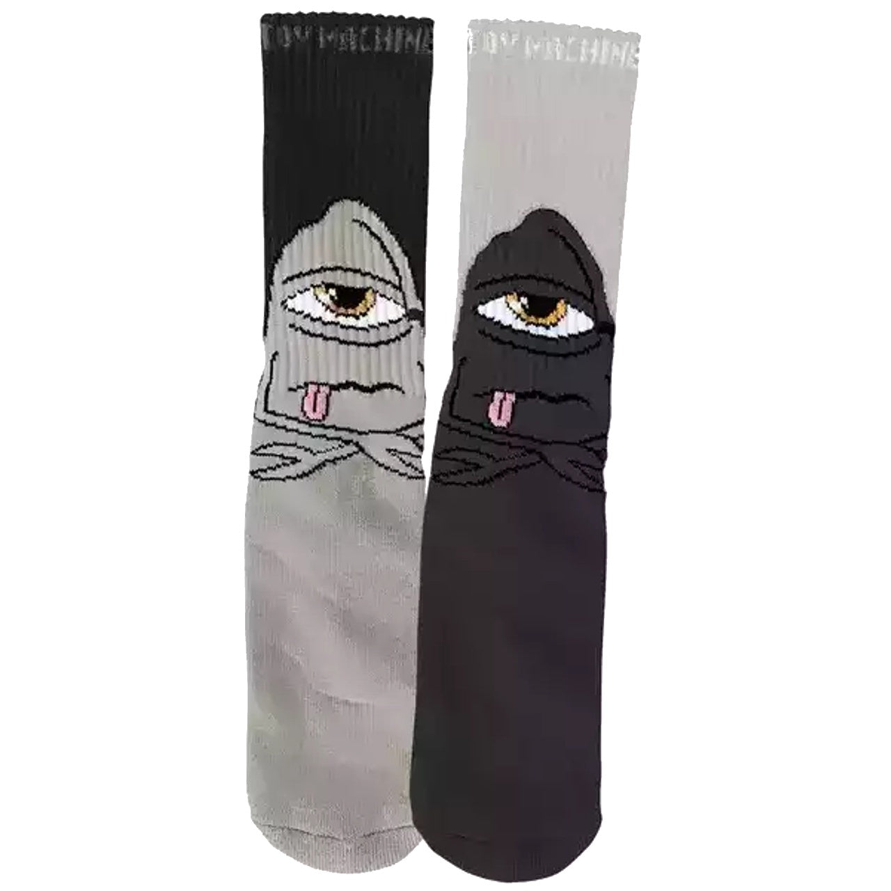 TOY MACHINE BORED SECT SOCK BLACK/GREY