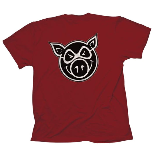 PIG F & B HEAD T-SHIRT CARDINAL