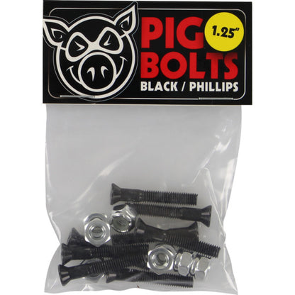 PIG MOUNTING 1.25" PHILLIPS HEAD BLACK