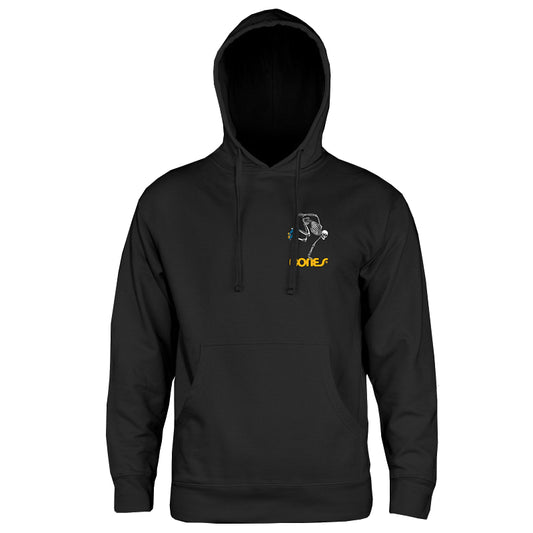 POWELL PERALTA SKATEBOARD SKELETON HOODED SWEATER BLACK