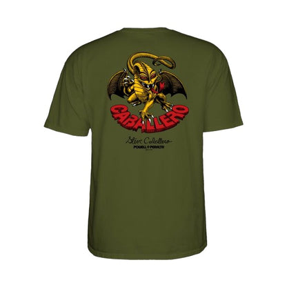 POWELL PERALTA CAB CLASS DRAGON II T-SHIRT MIL GREEN