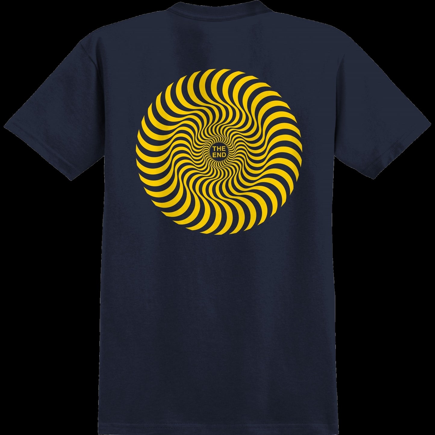 SPITFIRE CLASSIC SWIRL T-SHIRT NAVY/YELLOW