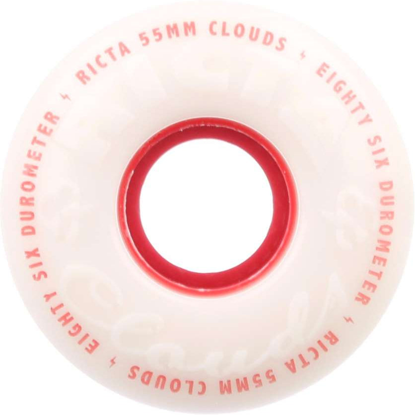 RICTA CLOUDS WHITE/RED 86A 53MM