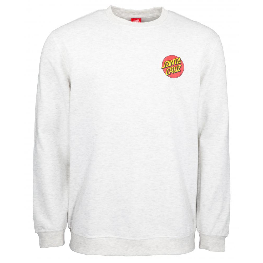 SANTA CRUZ CLASSIC DOT CHEST CREW NECK ATHLETIC  HEATHER