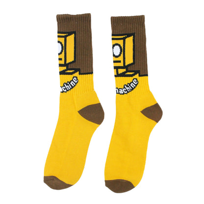 TOY MACHINE ROBOT SOCK MUSTARD