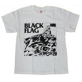 BLACK FLAG SIX PACK T-SHIRT WHITE - Skateboards Amsterdam