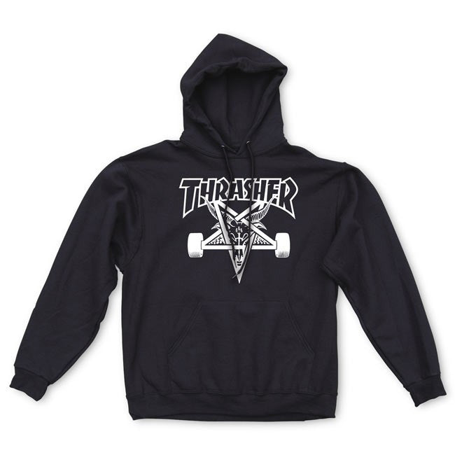 THRASHER SKATEGOAT HOODED SWEATER  BLACK - Skateboards Amsterdam - 1