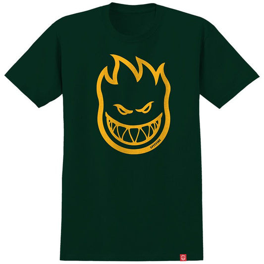 SPITFIRE BIGHEAD T-SHIRT FOREST GREEN/GOLD