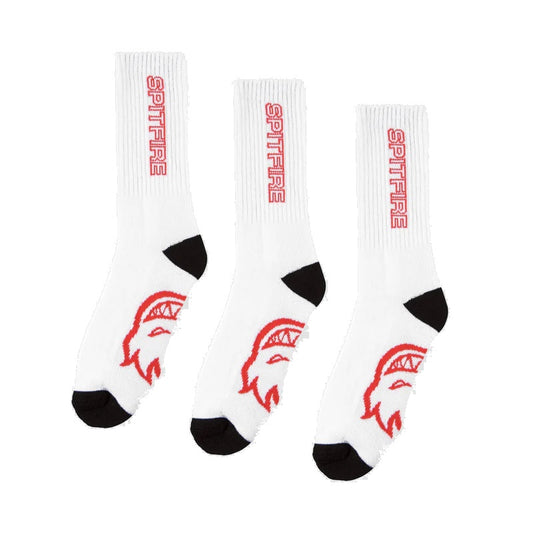 SPITFIRE CLASSIC '87 3-PACK SOCKS WHITE/BLACK/RED