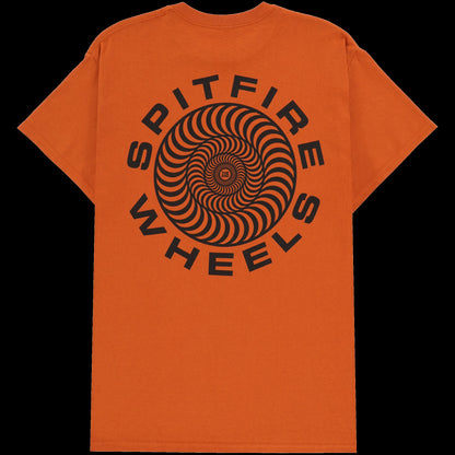 SPITFIRE CLASSIC 87 SWIRL T-SHIRT ORANGE/BLACK