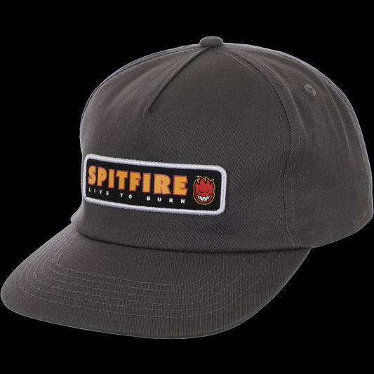 SPITFIRE LTB PATCH SNAPBACK CHARCOAL