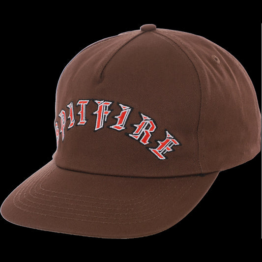 SPITFIRE OLD E ARCH SNAPBACK BROWN