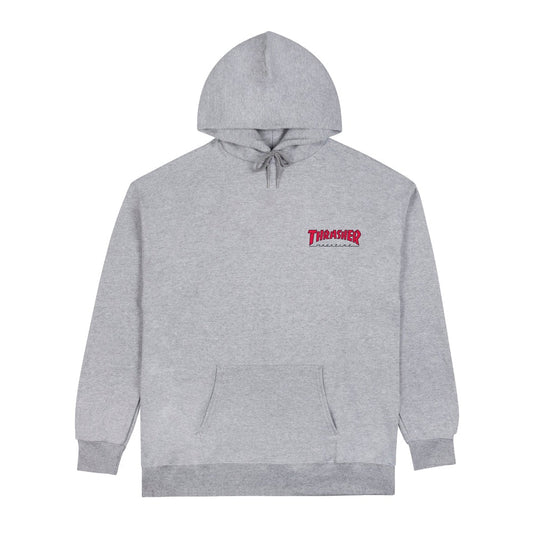 THRASHER LITTLE OUTLINE HOODED SWEATER GREY