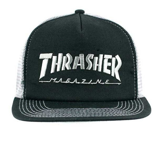 THRASHER LOGO EMBROIDERED MESH CAP - Skateboards Amsterdam