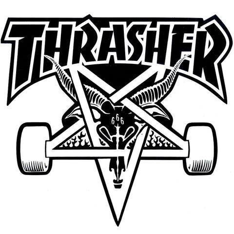 THRASHER SKATE GOAT STICKER LARGE - Skateboards Amsterdam