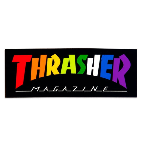 THRASHER RAINBOW MAG STICKER
