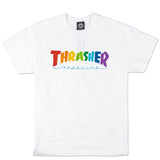 THRASHER RAINBOW MAG T-SHIRT WHITE