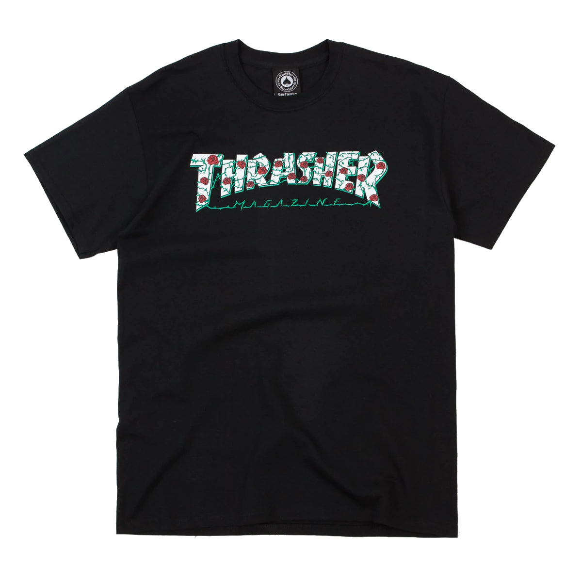 THRASHER ROSES T-SHIRT BLACK